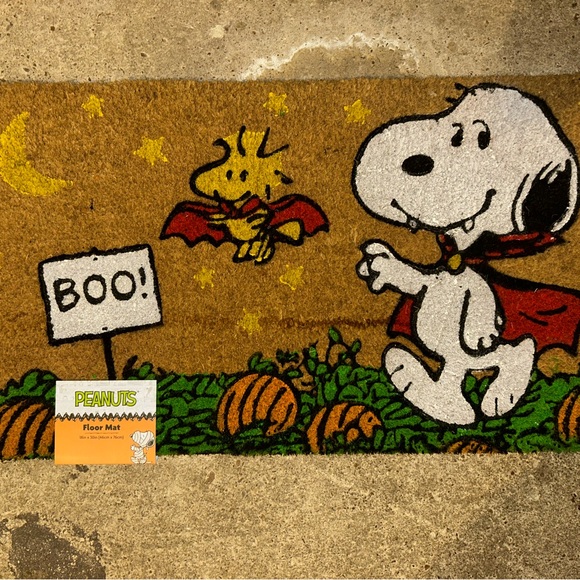Peanuts | Accents | Peanuts Halloween Doormat With Snoopy And Woodstock ...